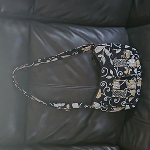 Vera Bradley Bag black, yelloq and white small